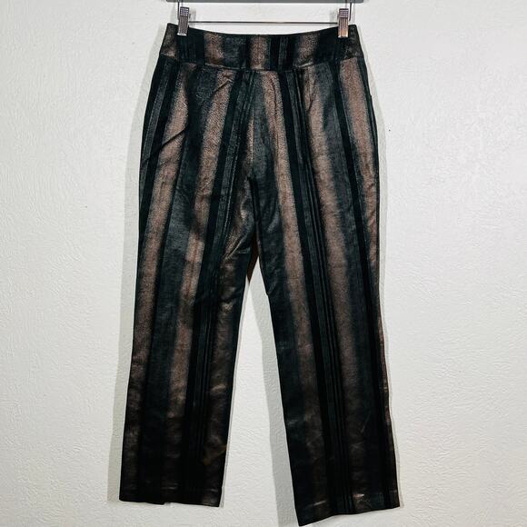 Taobao Stripe Trouser Jeans Pant Lined Metallic Formal  Japan Import Black- 26 - Picture 5 of 8